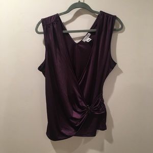 Calvin Klein plum wrap top